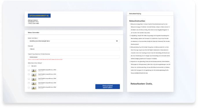 Eenvoudig en herkenbaar retourproces